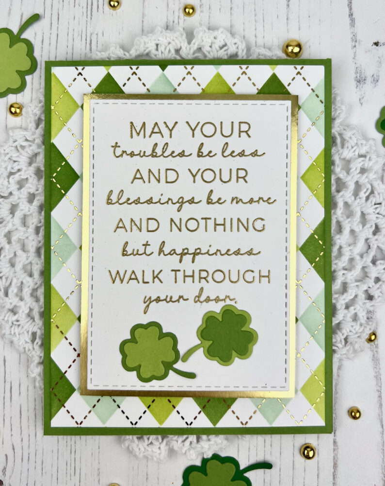 Argyle St. Patrick's Day card with Another Irish Blessing